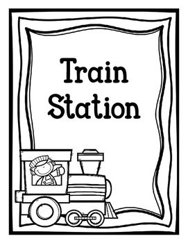 Train station dramatic play freebie