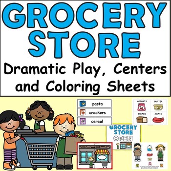 Grocery store dramatic play center by miss roz preschool days tpt