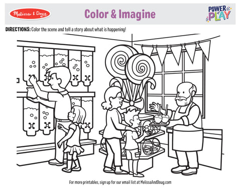 Coloring printables for kids to imagine different occupations melissa doug