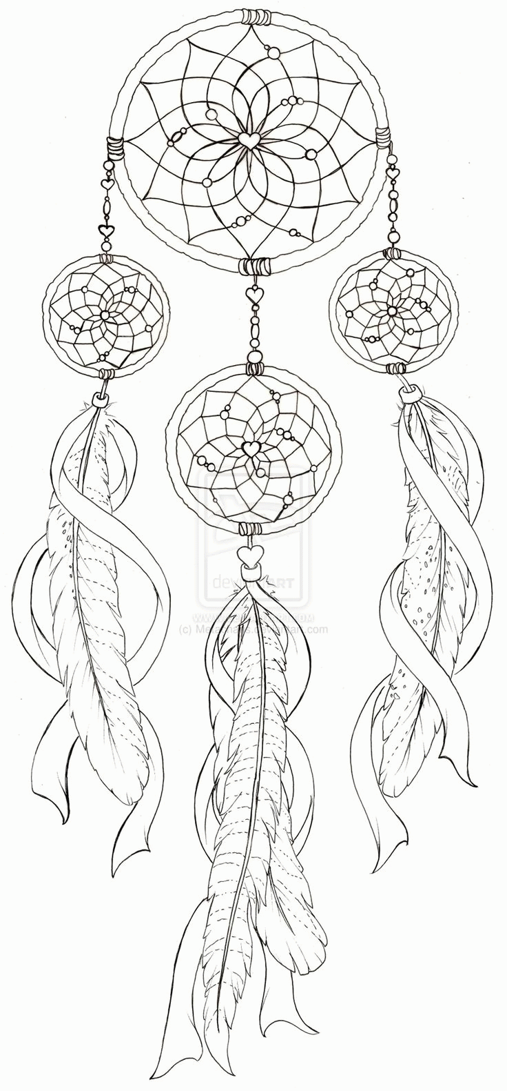Dream catcher coloring pages printable for free download
