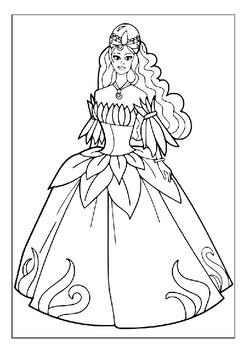 Printable dresses coloring sheets collection unleash your creativity pages