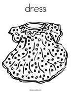 Dress coloring pages