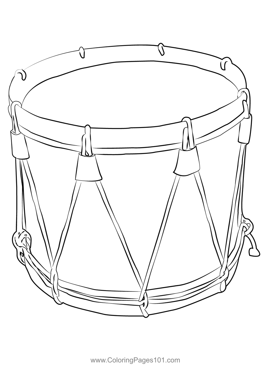Drumroll coloring page for kids