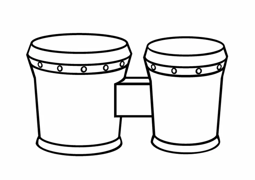Drum coloring pages