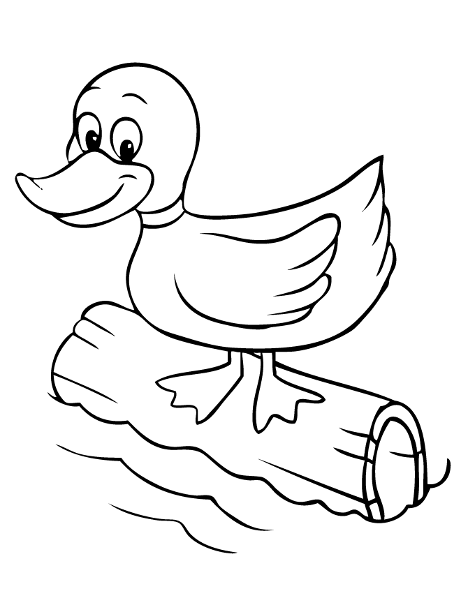 Duckling coloring pages