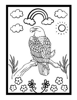 Eagles animals coloring pages for kids printable eagle coloring sheets pdf