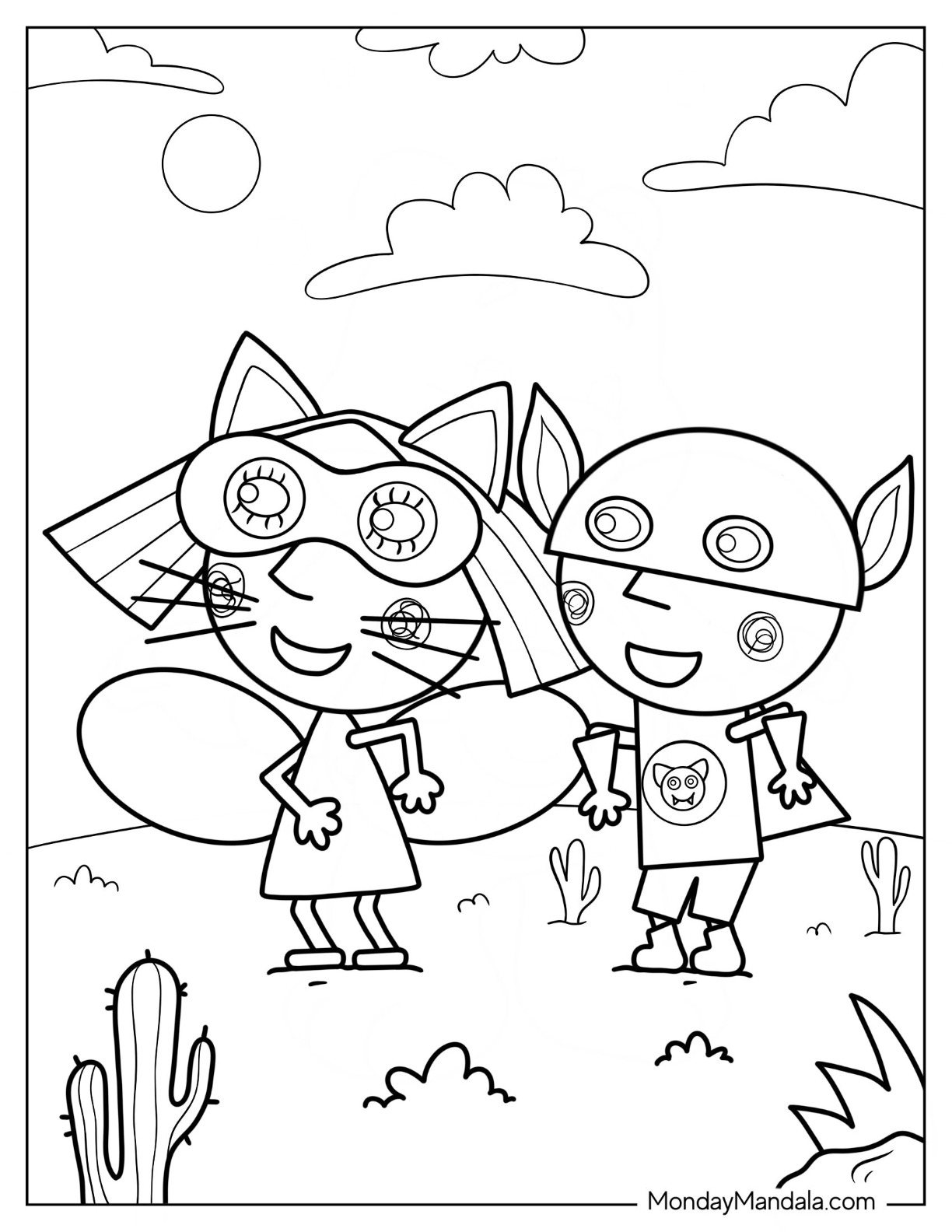 Ben and holly coloring pages free pdf printables