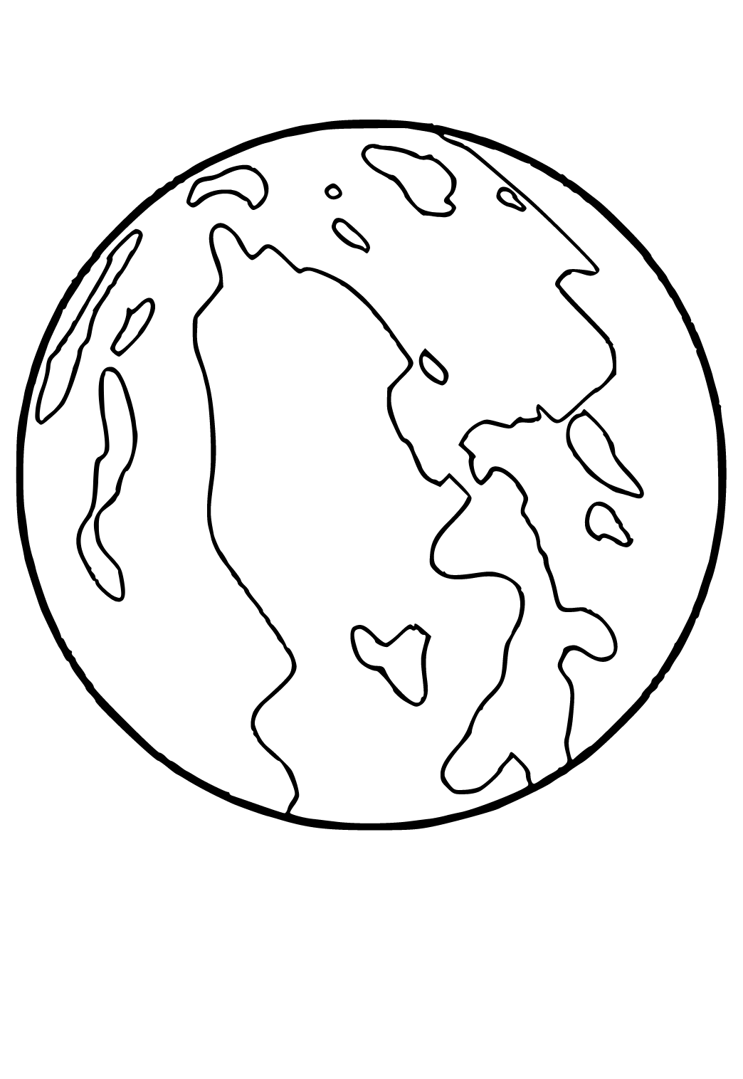 Free printable planet earth coloring page for adults and kids