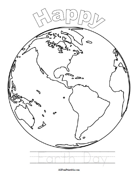 Earth day coloring page â free printable