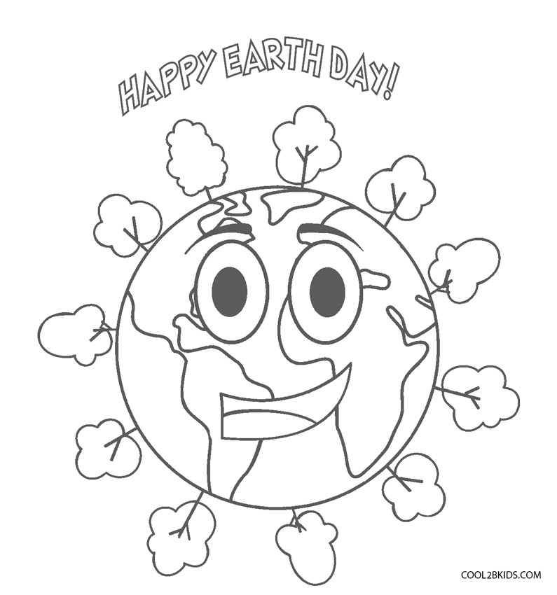 Free printable earth day coloring pages for kids