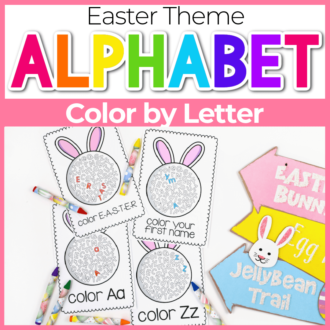 Free printable letter coloring pages for easter