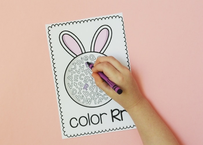 Free printable letter coloring pages for easter