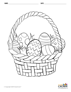 Easter coloring page