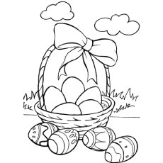 Top free printable easter basket coloring pages online
