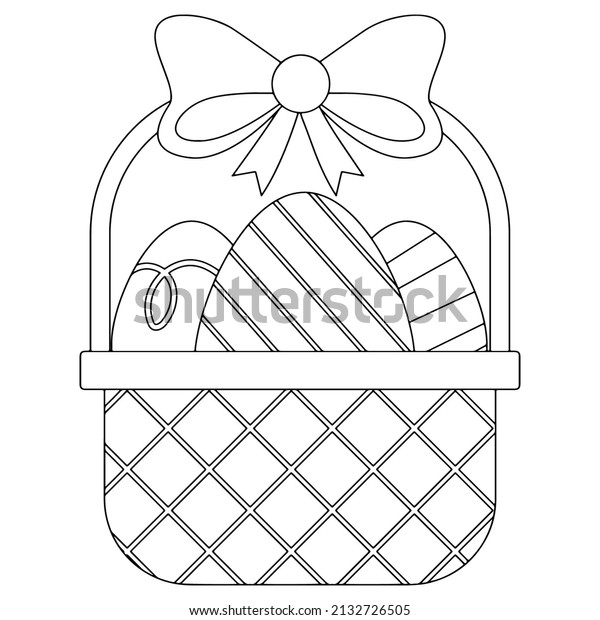 Printable easter coloring pages kids stock vector royalty free