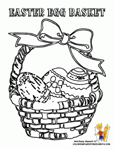 Easter egg basket coloring page crafts and worksheets for preschooltoddler and kindergarten