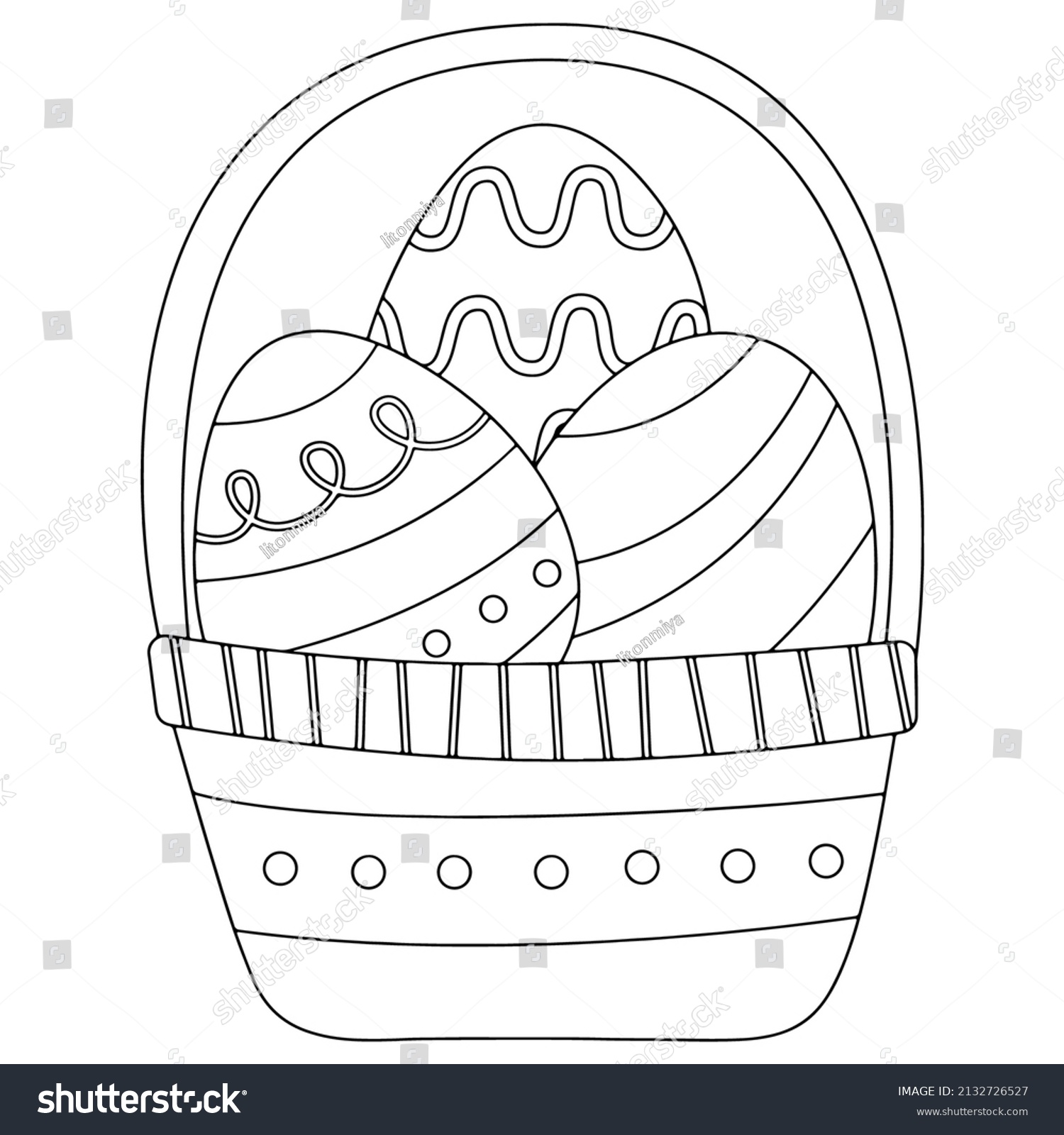 Printable easter coloring pages kids stock vector royalty free