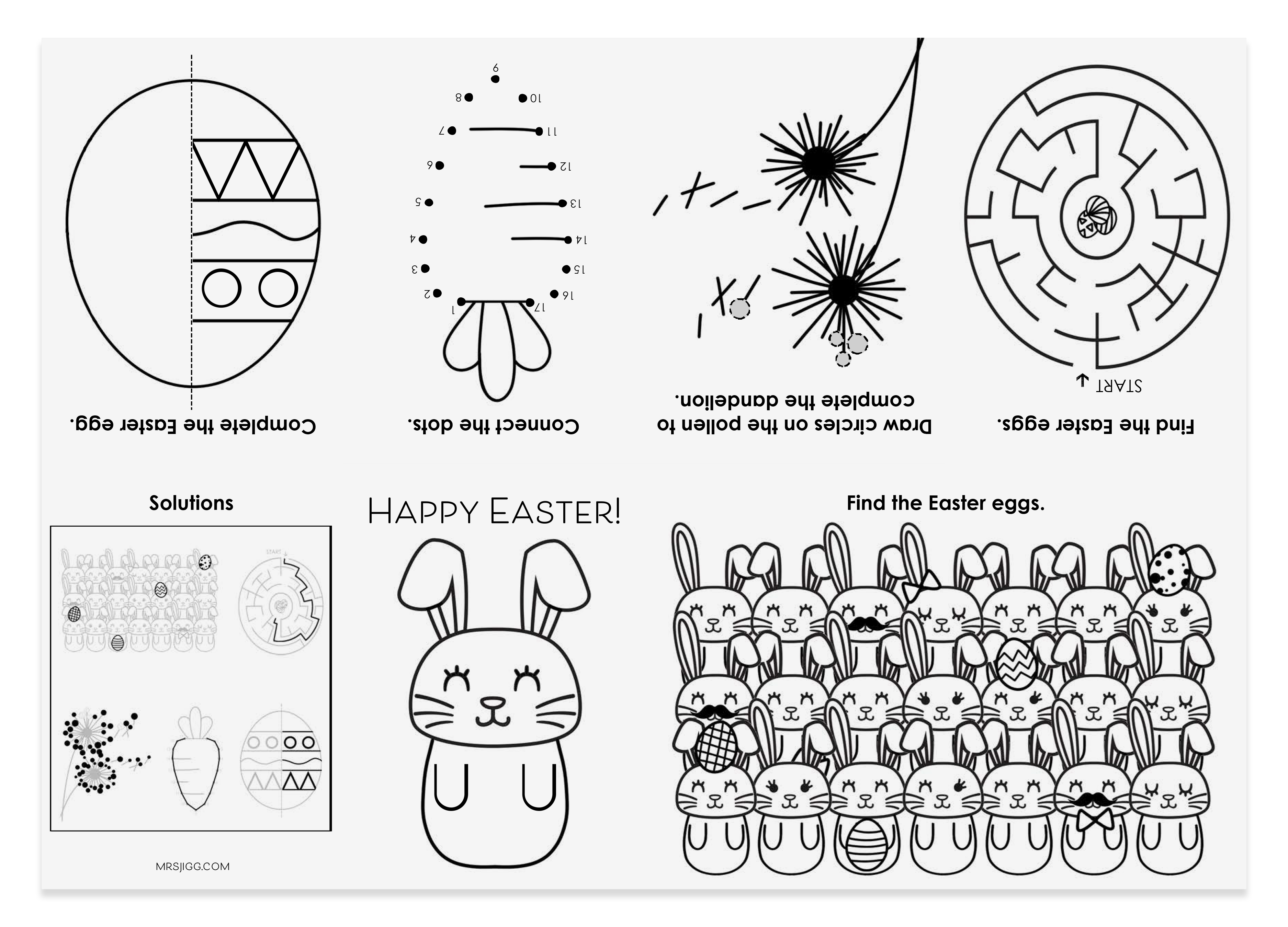 Mini easter activities book printable â mrs jigg
