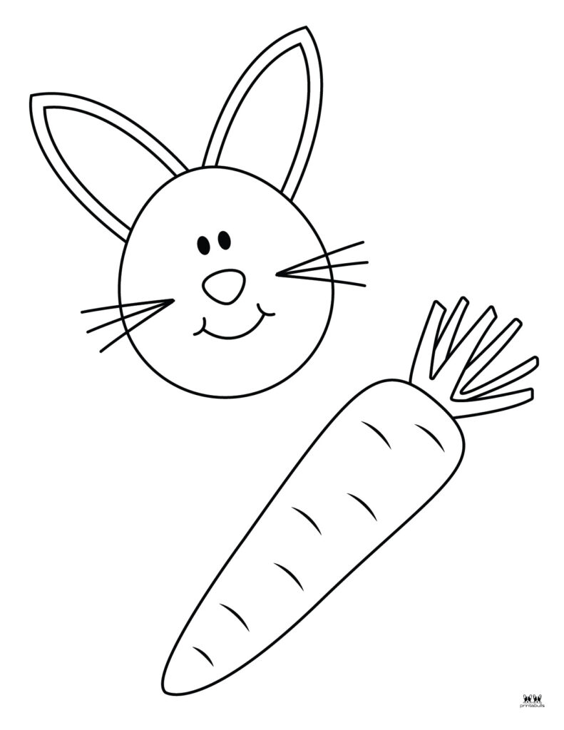 Easter bunny coloring pages
