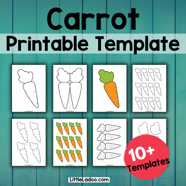 Carrot template printable