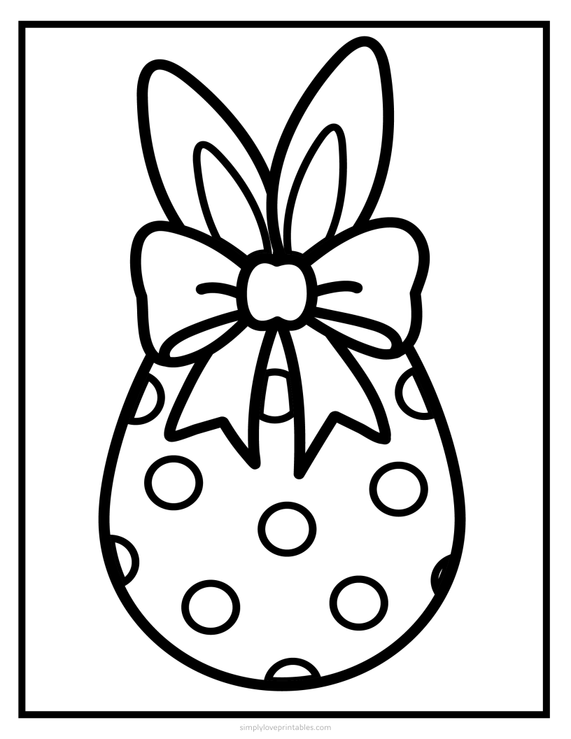 Free printable easter coloring pages