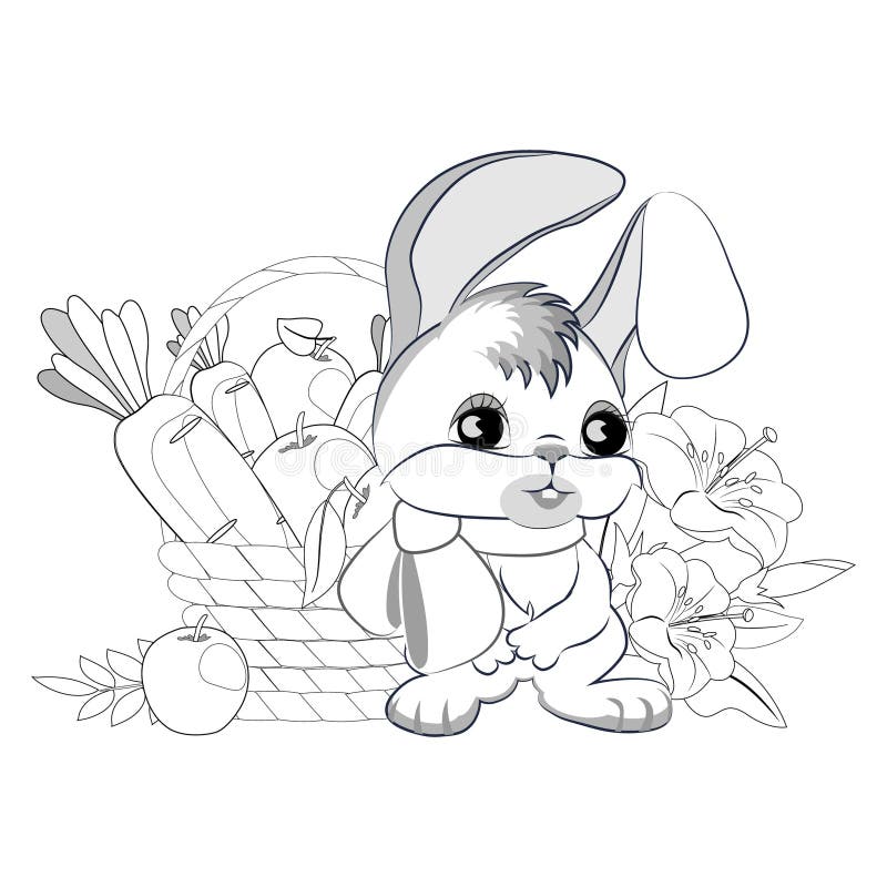 Carrots coloring stock illustrations â carrots coloring stock illustrations vectors clipart