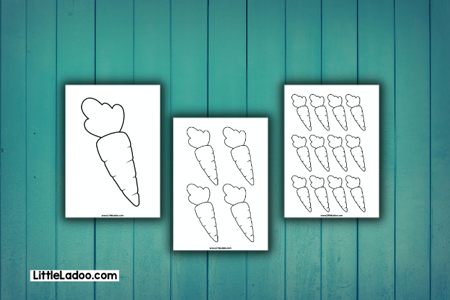 Carrot template printable