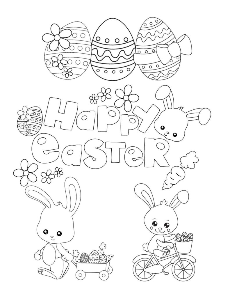 Free printable easter coloring pages free fun for kids