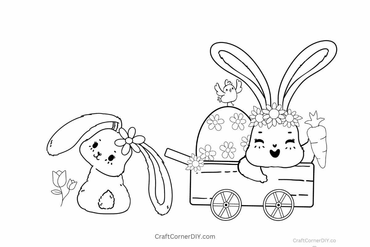 Easter coloring pages free printable craft corner diy