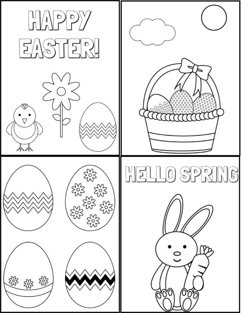 Free printable easter coloring pages