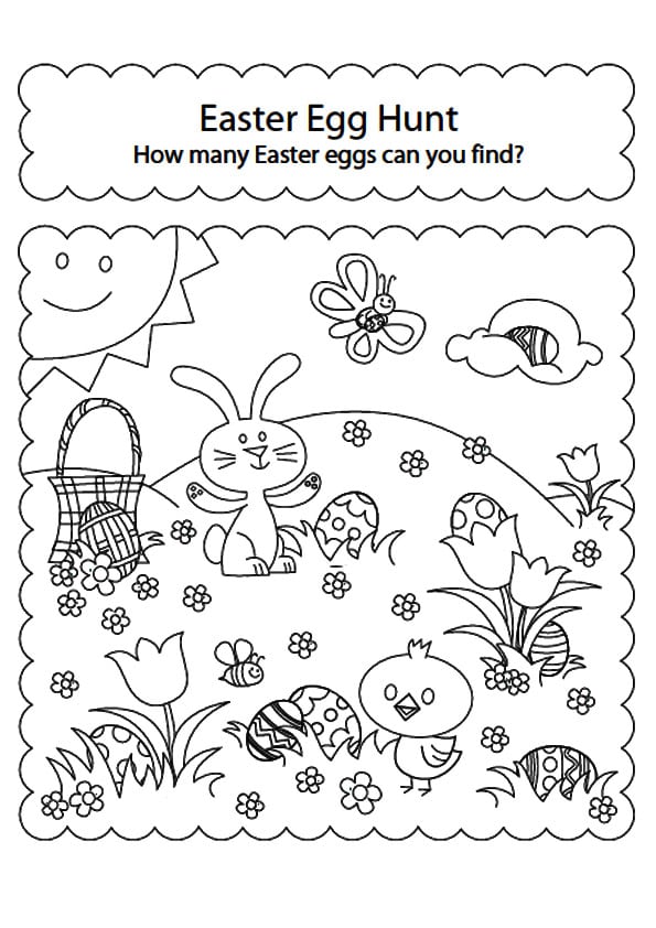 Free easter coloring pages