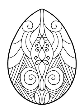 Mandala easter egg coloring sheets by retro girl worksheets tpt