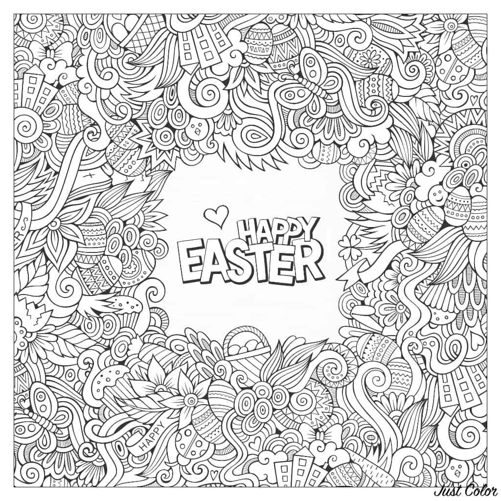 Free easter coloring pages
