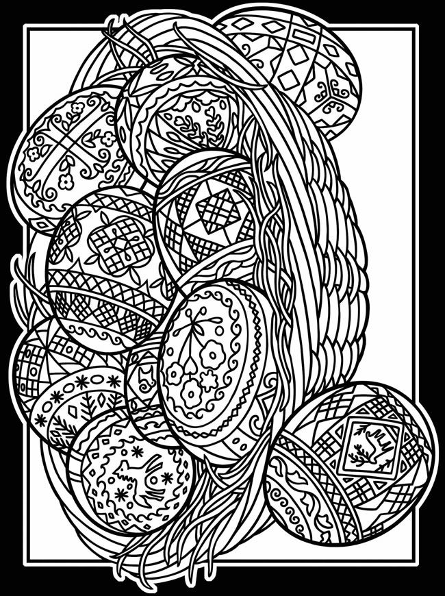 Easter coloring pages for adults
