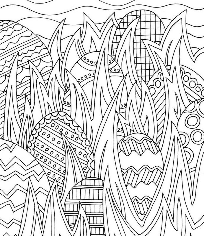 Easter coloring pages for adults