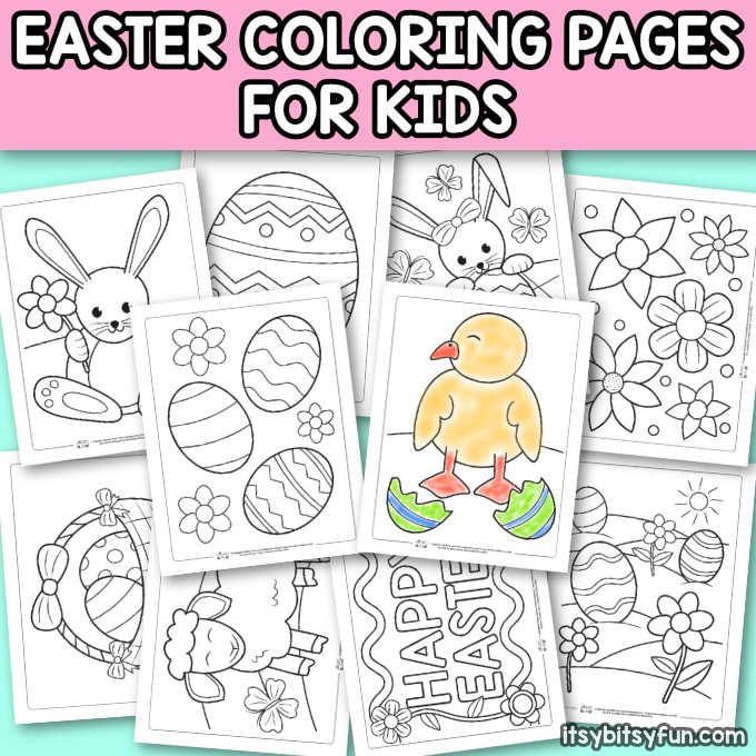 Printable easter coloring pages for kids