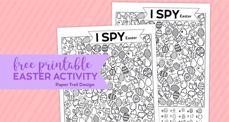 Free printable i spy easter activity