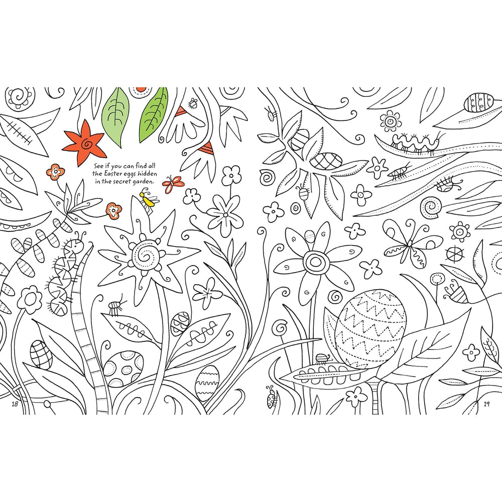 Usborne mini colouring book easter â dilly dally kids