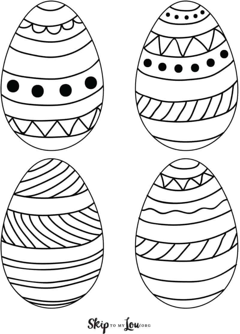 Easter egg templates with pictures for fun easter crafts skip to my lou