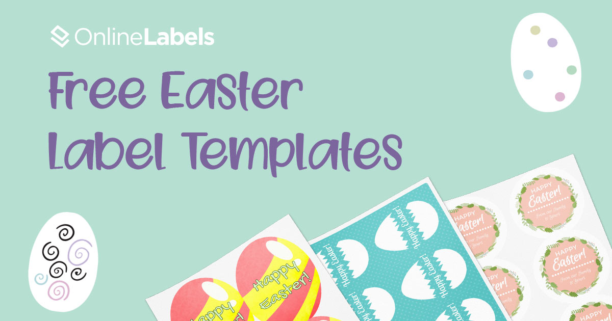 Free label templates for an eggcellent easter