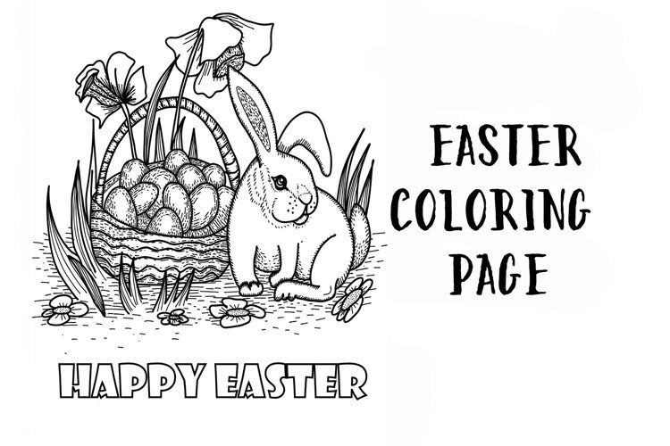 Easter printable coloring page pdf coloring page