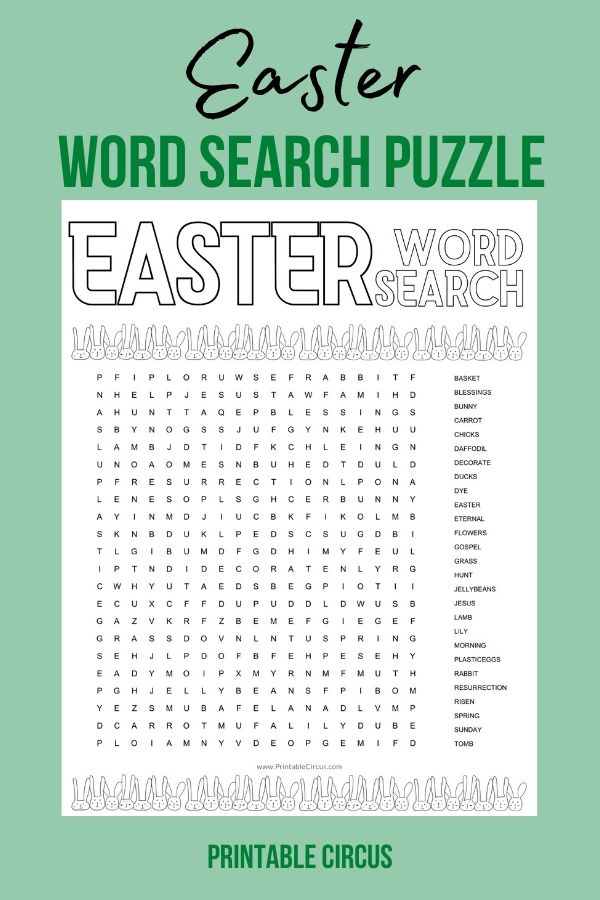 Easter word search puzzles