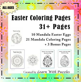 Easter coloring pages unique mandala coloring pages bonus pages pdf