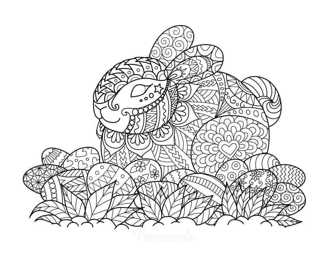 Printable adult easter coloring pages for