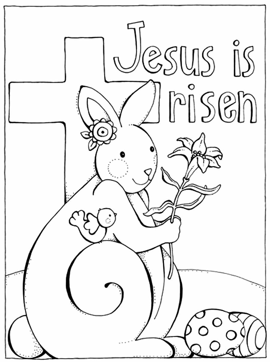 Religious easter coloring pages