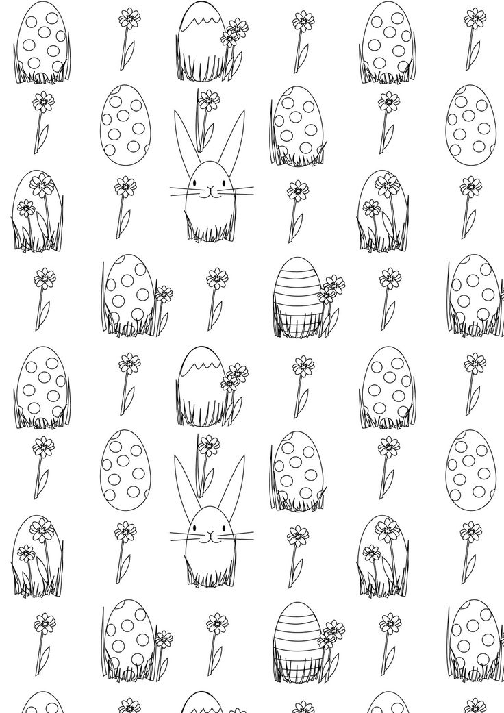 Free printable easter egg coloring page