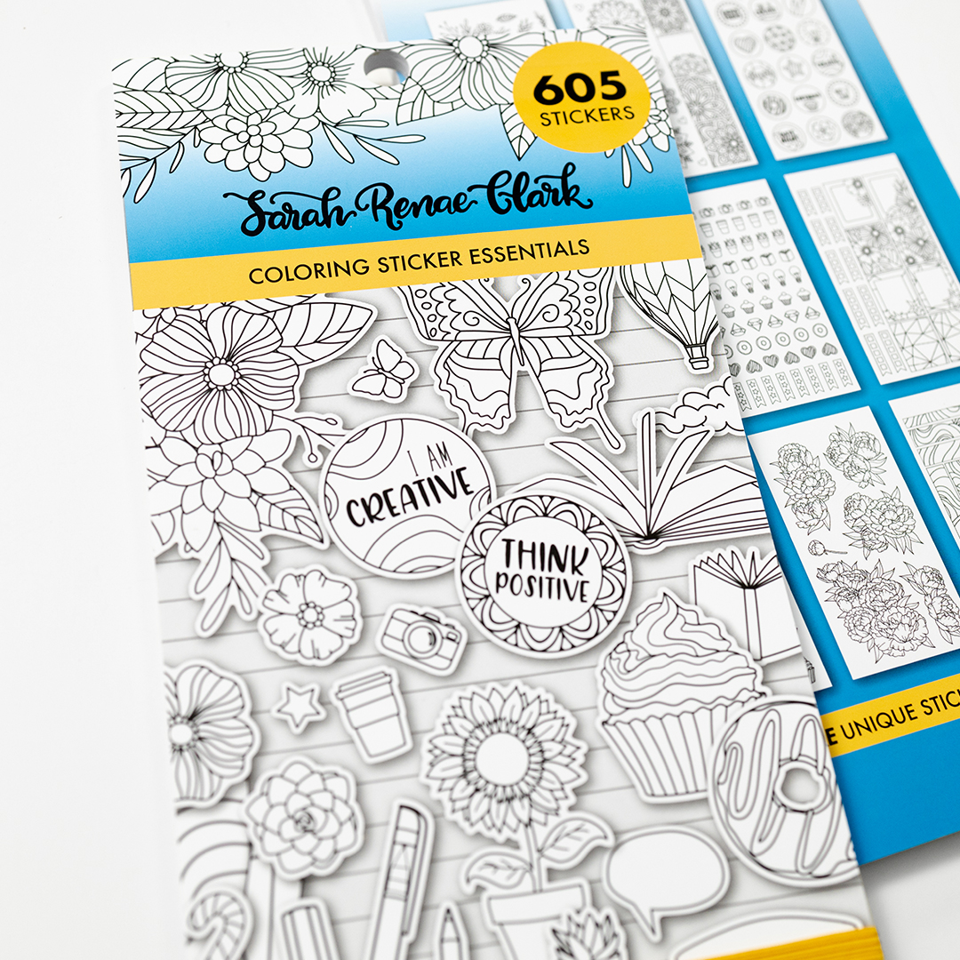 Coloring essentials sticker book