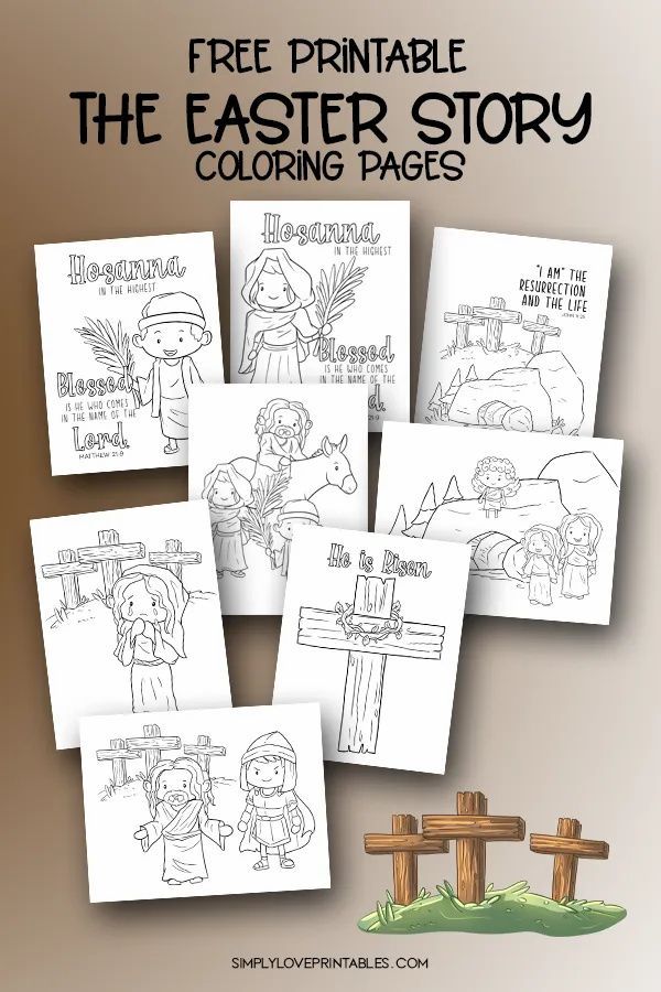 Embrace the true meaning of easter with these printable coloring pages