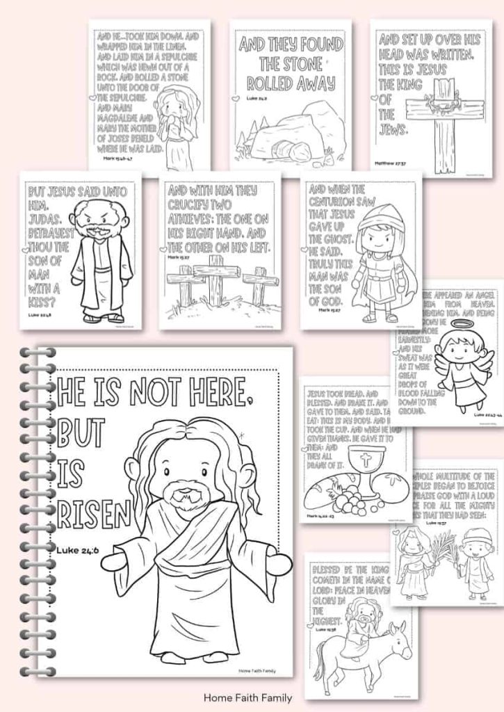 Free easter story printable for sunday school kids