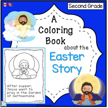 The easter story coloring book tpt